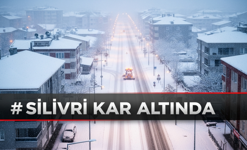 Silivri de kar yağışı başladı