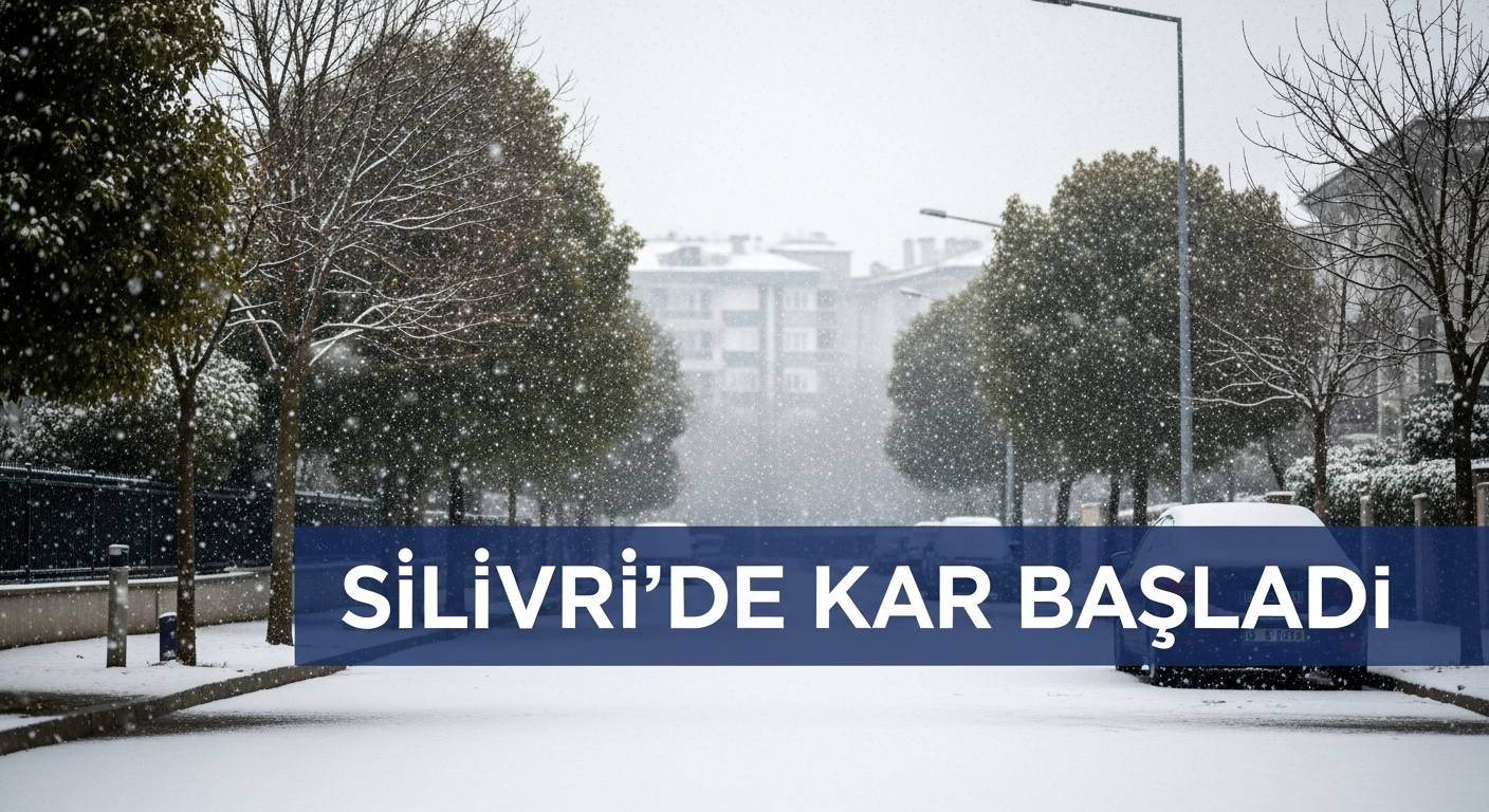 Silivri’de kar yağışı başladı