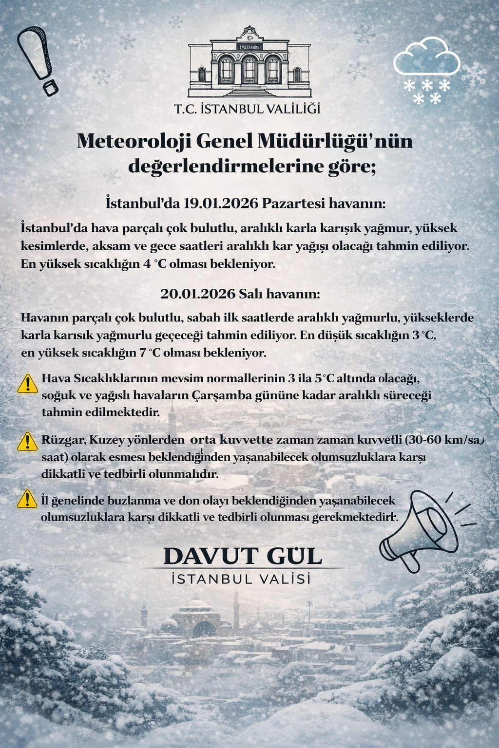 Meteoroloji uyarıyor
